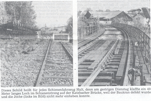 Brückenreparatur 1986